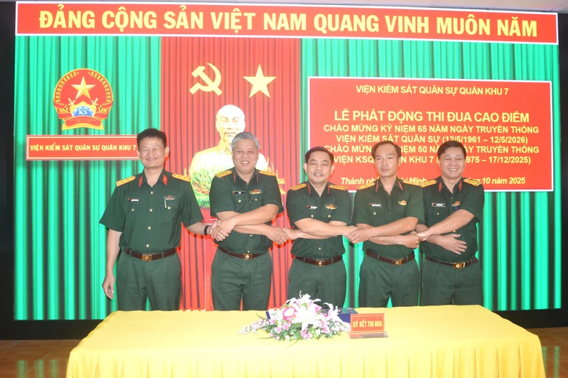 Viện Kiểm sát Quân sự Quân khu 7 phát động thi đua cao điểm