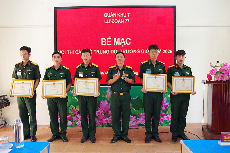 Lữ đoàn 77 tổ chức hội thi cán bộ Trung đội trưởng giỏi năm 2025
