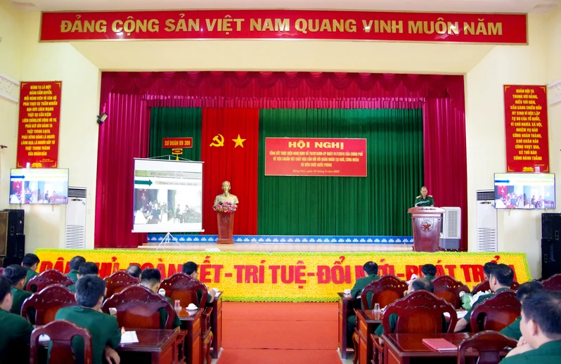 Sư đoàn 309 tổng kết thực hiện Nghị định số 76 của Chính phủ quy định về tiêu chuẩn vật chất hậu cần đối với quân nhân