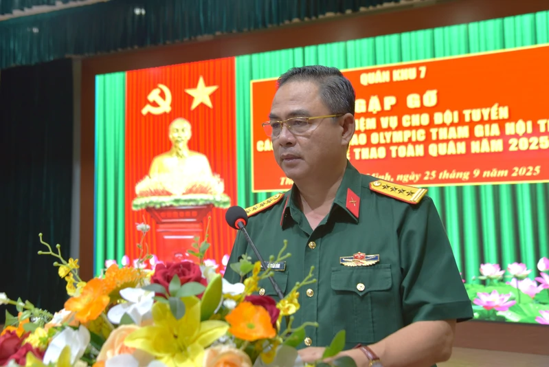 Quân khu 7 giao nhiệm vụ cho đội tuyển các môn thể thao Olympic tham gia Hội thao thể dục thể thao toàn quân năm 2025