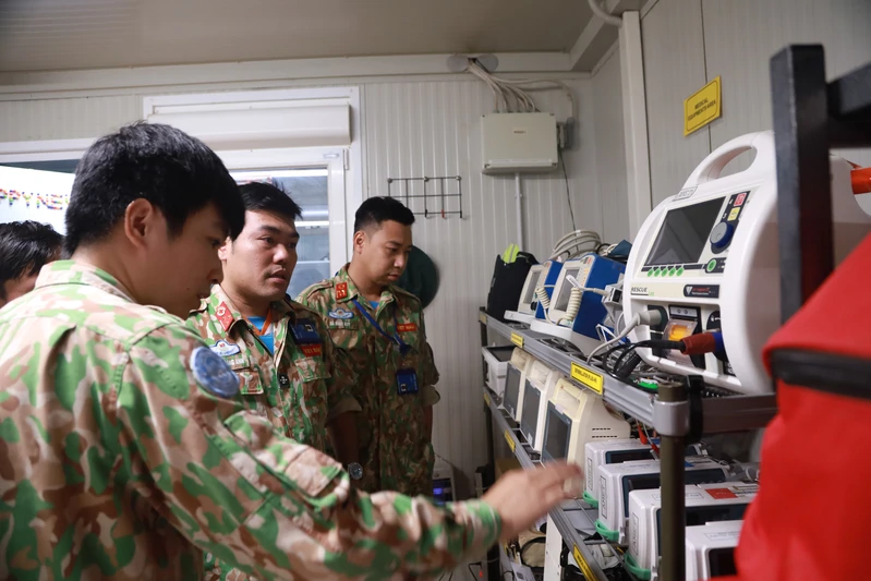 Bệnh viện dã chiến cấp 2 số 7 đã đến Bentiu, sẵn sàng nhận nhiệm vụ mới