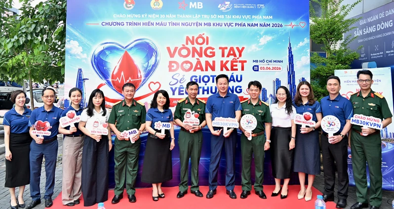 Khai mạc Ngày hội hiến máu tình nguyện “Trái tim hồng MB” lần thứ 7 năm 2026
