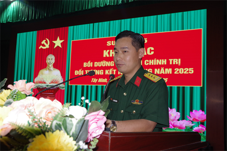 Sư đoàn 5 khai mạc Lớp bồi dưỡng lý luận chính trị đối tượng kết nạp Đảng năm 2025