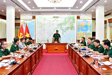 Quân khu 7 hội nghị Ban quản lý dự án xây dựng đơn vị điểm về Chuyển đổi số