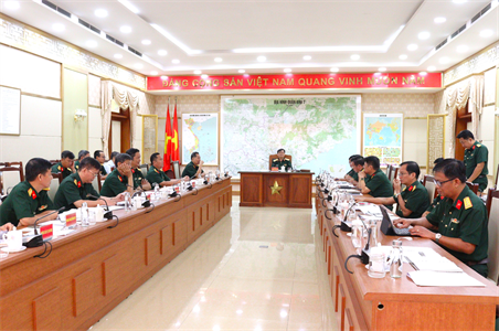 Giao ban định kỳ Ban Quản lý Dự án xây dựng Sở chỉ huy Quân khu