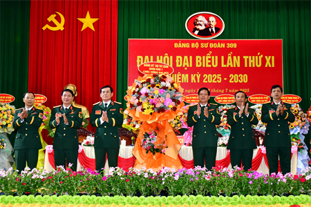 Đảng bộ Sư đoàn 309 lãnh đạo hoàn thành toàn diện các chỉ tiêu nhiệm vụ nhiệm kỳ 2020-2025