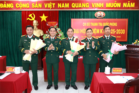 Đại hội Chi bộ Thanh tra Quốc phòng Quân khu 7 nhiệm kỳ 2025 - 2030 thành công tốt đẹp