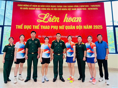 Đội Cầu lông Quân khu 7 tranh tài tại Liên hoan Thể dục thể thao phụ nữ Quân đội năm 2025