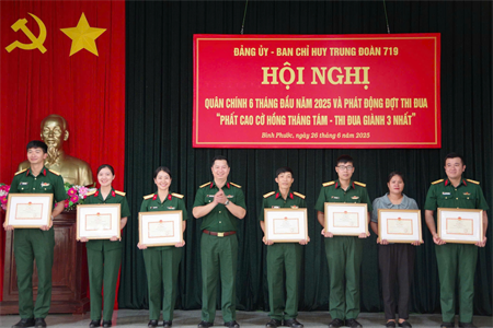 Đảng ủy Trung đoàn 719, Binh đoàn 16 ra nghị quyết lãnh đạo thực hiện nhiệm vụ 6 tháng cuối năm 2025