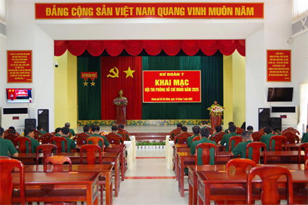 Sư đoàn 7 khai mạc Hội thi Phòng Hồ Chí Minh năm 2025
